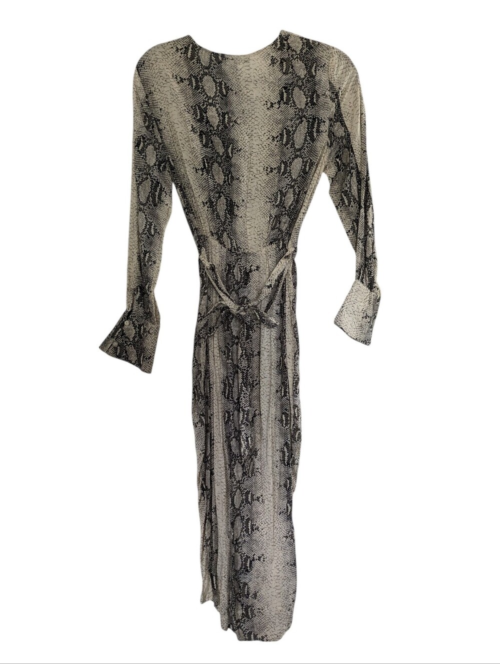 Paper Heart Snake Skin Print Wrap Dress Size S NWT - Picture 3 of 11